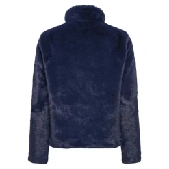 ONLY Veste fausse fourrure Vida col montant Femme BLEU FONCE New