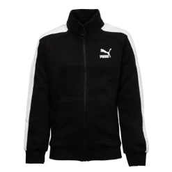 PUMA Veste iconique de survêtement avec bande blanche Enfant NOIR New