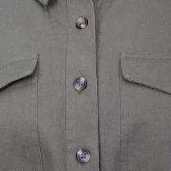 LA PETITE ETOILE Veste légère coton Valory à boutons Femme KAKI Sale