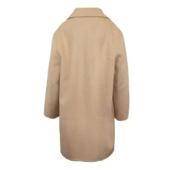 CALVIN KLEIN Veste longue oversize coton Femme BEIGE Discount
