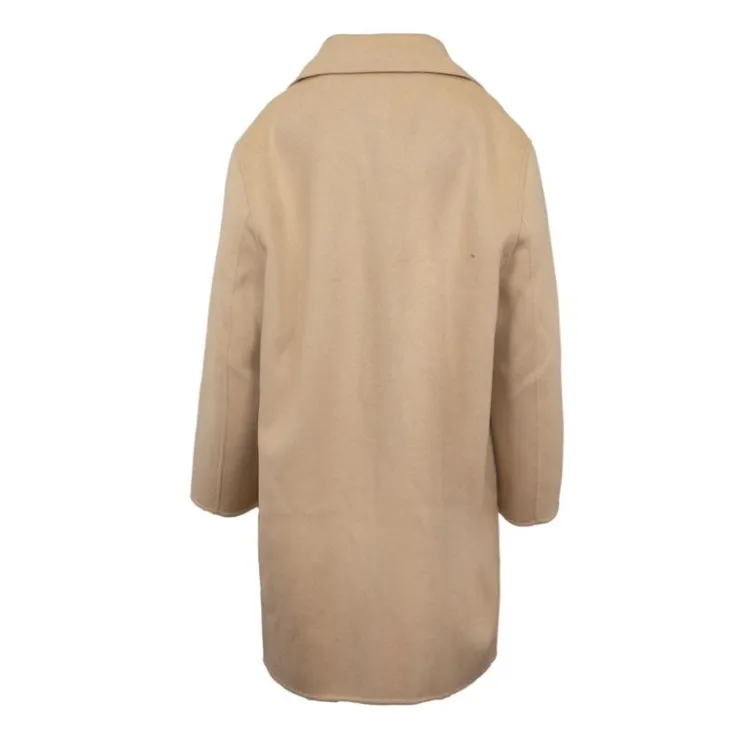 CALVIN KLEIN Veste longue oversize coton Femme BEIGE Discount
