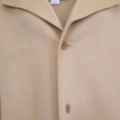 CALVIN KLEIN Veste longue oversize coton Femme BEIGE Discount