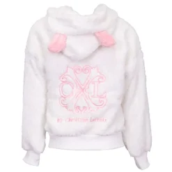 CXL BY CHRISTIAN LACROIX Veste polaire douce capuche avec oreilles roses Fille BLANC Online