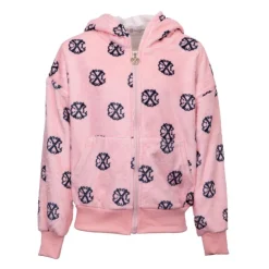 CXL BY CHRISTIAN LACROIX Veste polaire zippée à capuche imprimé logo Fille ROSE CLAIR Best