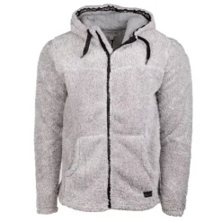 CERRUTI Veste polaire zippee capuche livigno 16433 Homme GRIS CLAIR Clearance