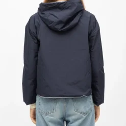 ONLY Veste reversible à capuche avec zip Femme BLEU FONCE Online