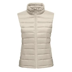 ONLY Veste sans manches doudoune molly navy Femme BLANC ECRU