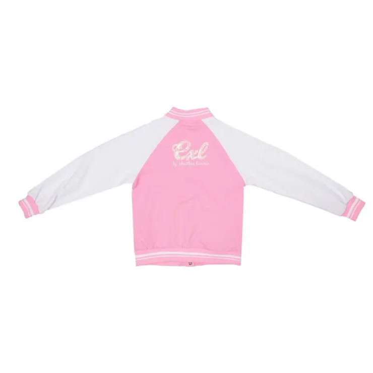 CXL BY CHRISTIAN LACROIX Veste teddy bi color à rayures Enfant ROSE CLAIR Clearance
