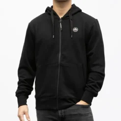 HELVETICA Veste zippee a capuche monaco Homme NOIR Online