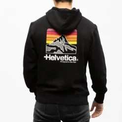 HELVETICA Veste zippee a capuche monaco Homme NOIR Online