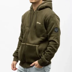 LEE COOPER Veste zippee fourree mihali Homme KAKI Outlet
