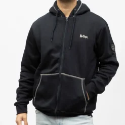 LEE COOPER Veste zippee fourree mihali Homme BLEU FONCE New